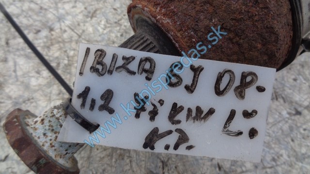 ľavá predná poloos na seat ibizu 4 6J, automat, 1,2tsi